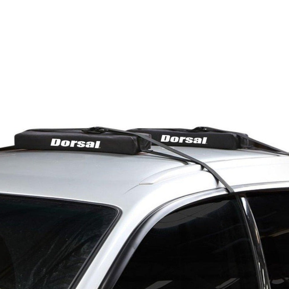 DORSAL Universal Surfboard Car Roof Rack Padded System (Holds Up to 3 Boards) Fits Any Car, Neoprene Buckle Covers Prevent Damage - Pack of 2