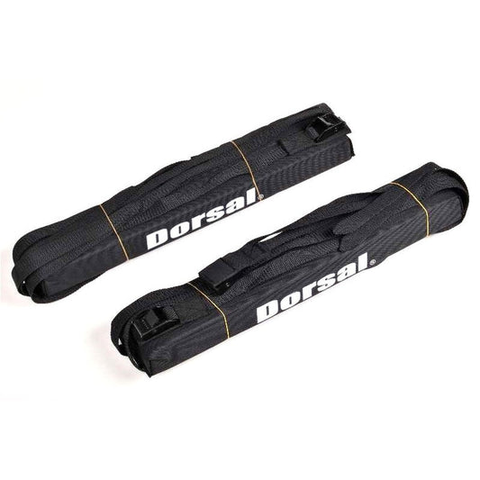 DORSAL Universal Surfboard Car Roof Rack Padded System (Holds Up to 3 Boards) Fits Any Car, Neoprene Buckle Covers Prevent Damage - Pack of 2